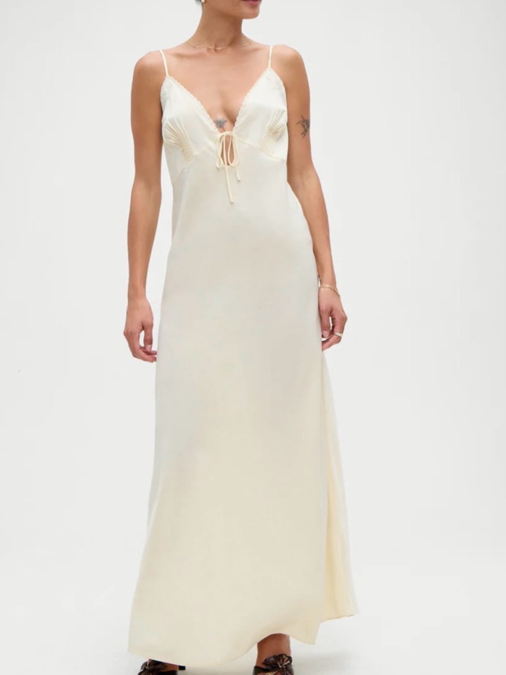 FRANKIE BIKINI MAXI  Slip Dress with detailed trim